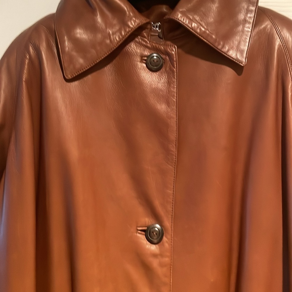Italian buttery soft custom made coat size 44- approx 10-12 - Picture 3 of 15